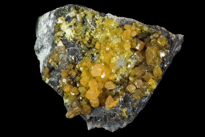 Orange Hexagonal Mimetite Crystal Cluster - Thailand #93058